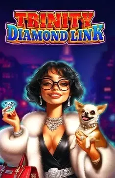 Trinity Diamond Link slot with woman and Chihuahua